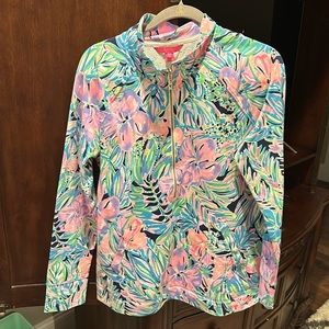 Lilly Pulitzer quarter zipped light sweatshirt